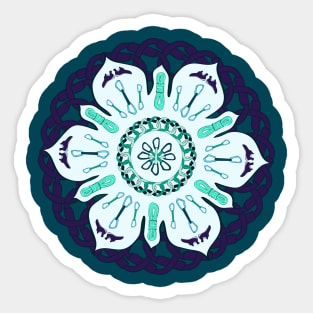 Rock Climbing Mandala Sticker